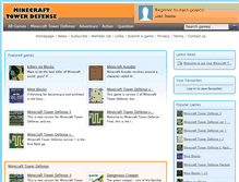Tablet Screenshot of minecrafttowerdefense.com